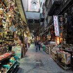 Characteristic alleys of Naples and local artisan work