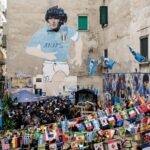 Iconic murals featuring Maradona, the Football Legend - Walking through Naples