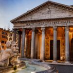 The Pantheon is an ancient 2nd century Roman temple and, since AD 609, a Catholic church